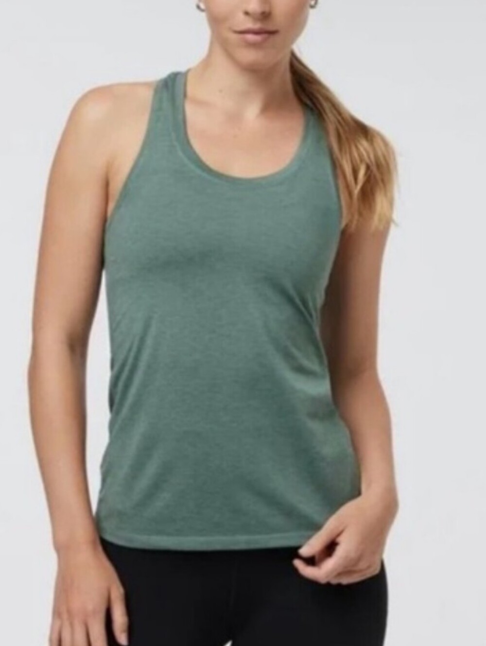 Vuori Lux Performance Tank Teal Green EUC
